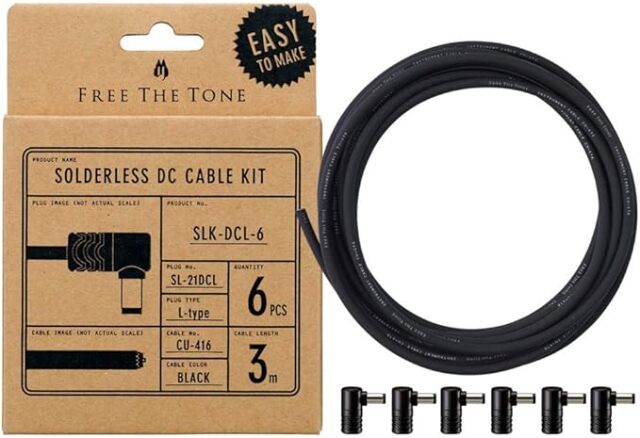 FREE THE TONE 《フリーザトーン》SLK-DCL-6 / SOLDERLESS DC CABLE KIT《ソルダーレスDCケーブルキット / 内径2.1mm》