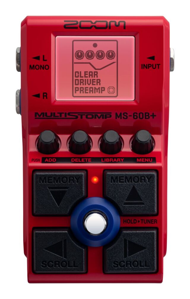 【送料込】ZOOM MS-60B+ MultiStomp / Bass Pedal《ズーム》《マルチストンプ/マルチエフェクター/ベース用》