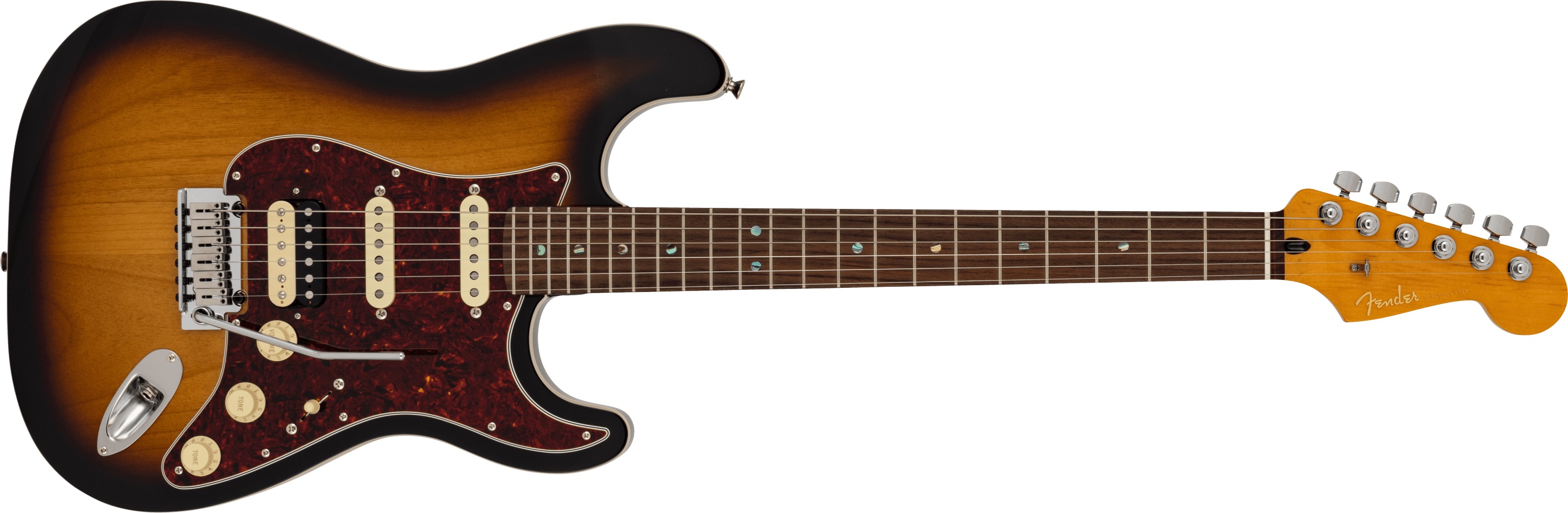 【送料無料】Fender Made in Japan Limited Active Modern Stratocaster® HSS, Rosewood Fingerboard, 2-Color Sunburst《フェンダー》《メイド・イン・ジャパン・アクティブ・モダン》 《ストラトキャスター》