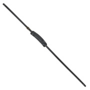 Live Line ライブライン LR45 BLK／Retro Style レザー／ブラック／ギターストラップ ステッチあり