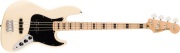 【送料無料】Squier by Fender Affinity Series® Active Jazz Bass®, Maple Fingerboard,Black Pickguard, Olympic White《フェンダー》《スクワイヤー》《ジャズ・ベース》