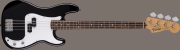 【送料無料】Fender Standard Precision Bass®, Laurel Fingerboard, White Pickguard, Black《フェンダー》《スタンダード・シリーズ》  《プレシジョンベース》