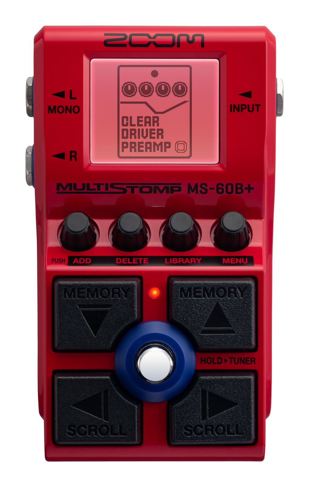 【送料込】ZOOM MS-60B+ MultiStomp / Bass Pedal《ズーム》《マルチストンプ／マルチエフェクター／ベース用》