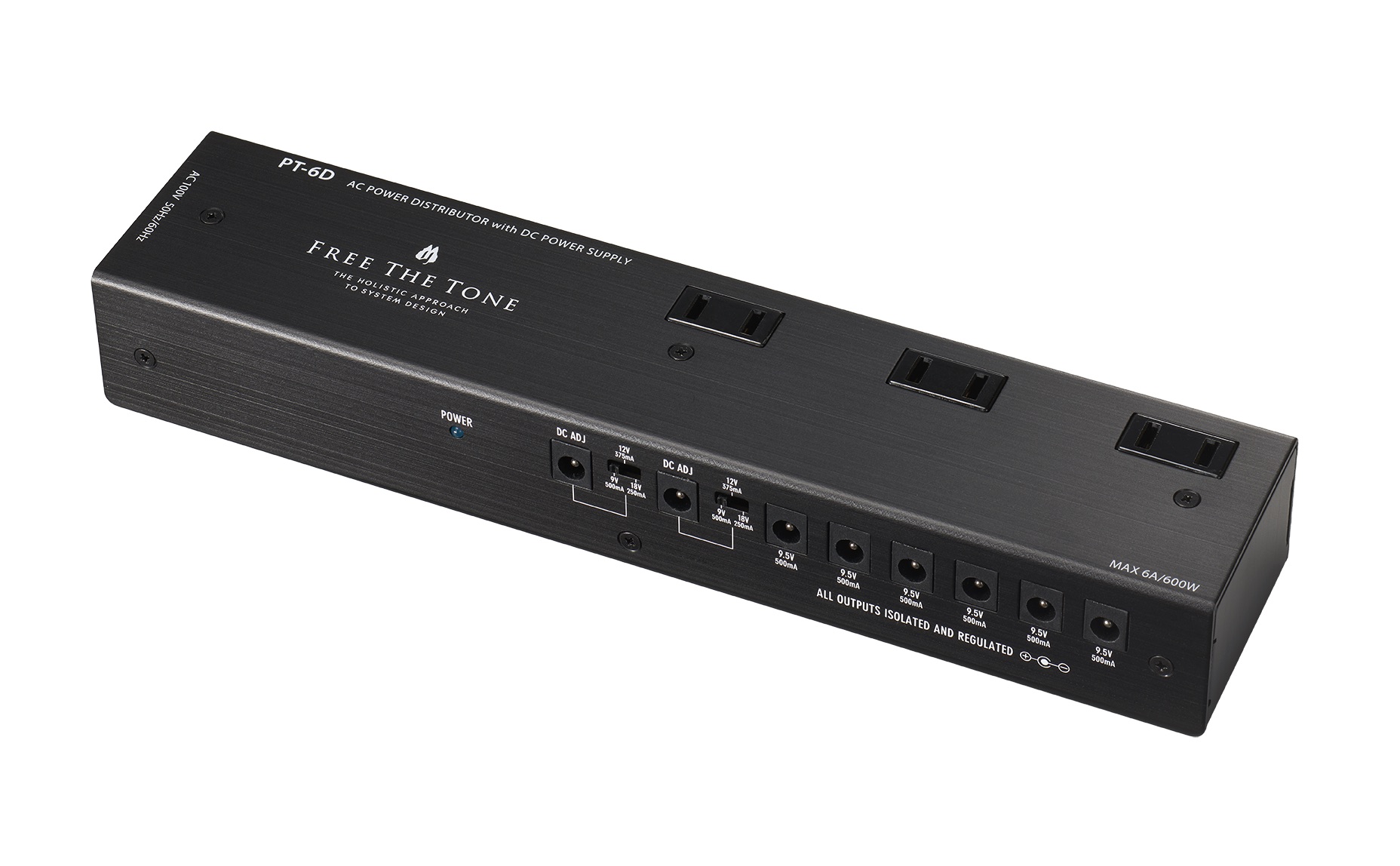 【送料込】【7月17日発売予定。ご予約受付中】FREE THE TONE PT-6D / AC POWER DISTRIBUTOR with DC POWER SUPPLY《フリーザトーン》《パワーディストリビューター》《パワーサプライ》
