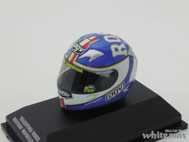 ミニチャンプス　1/8 AGV ヘルメット V.Rossi モトGP ムジェロ 2003