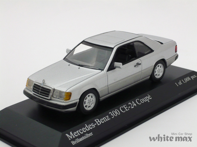 ミニチャンプス　1/43 メルセデス ベンツ 300CE クーペ 1990 (シルバー）