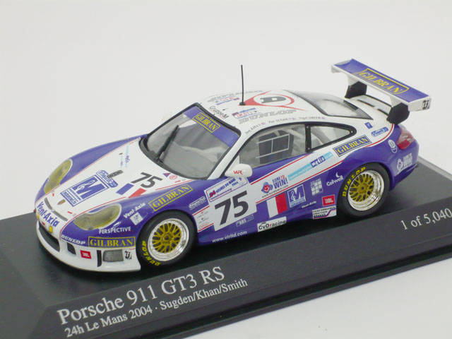 ミニチャンプス　1/43 ポルシェ 911 GT3 RS 24h ルマン 2004 No.75
