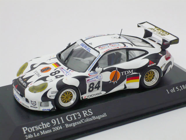 ミニチャンプス　1/43 ポルシェ 911 GT3 RS 24h ルマン 2004 No.84