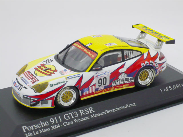 ミニチャンプス　1/43 ポルシェ 911 GT3 RSR 24h ルマン 2004 No.90