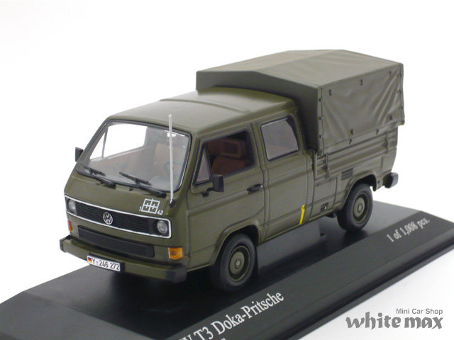 ミニチャンプス　1/43 フォルクスワーゲン T3 Doka Pritschenwagen "Bundeswehr"