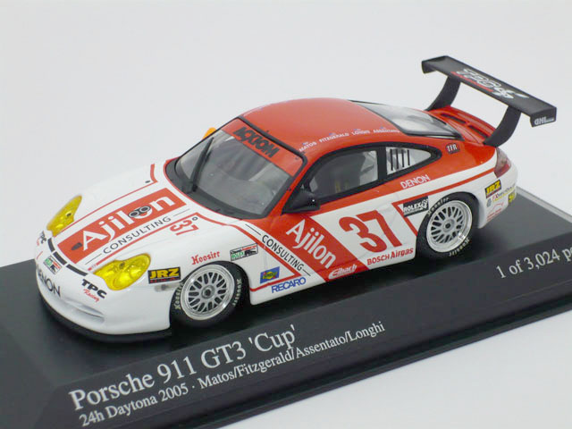 ミニチャンプス　1/43 ポルシェ 911 GT3 カップ 24h デイトナ 2005 No.37
