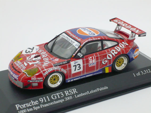 ミニチャンプス　1/43 ポルシェ 911 GT3 RSR 1000km スパ 2005 No.73