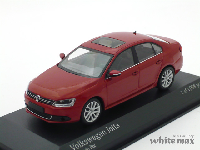 ミニチャンプス　1/43 フォルクスワーゲン ジェッタ 2010 (レッド)