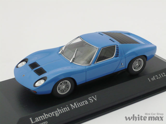 ミニチャンプス　1/43 ランボルギーニ ミウラ SV 1971 (ブルー)