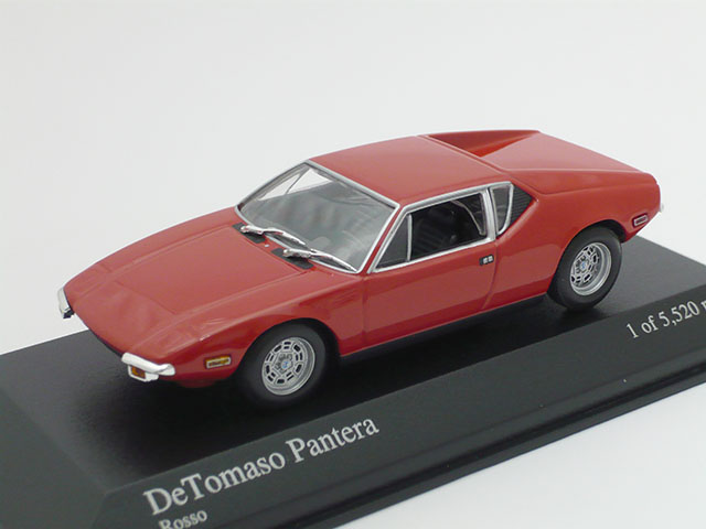 ミニチャンプス　1/43 デトマソ パンテーラ 1972 (レッド)