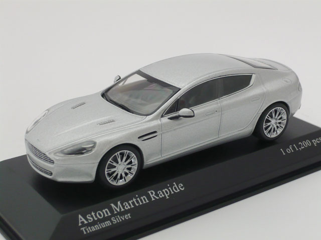 ミニチャンプス　1/43 アストン マーチン ラピード 2010 (シルバー)