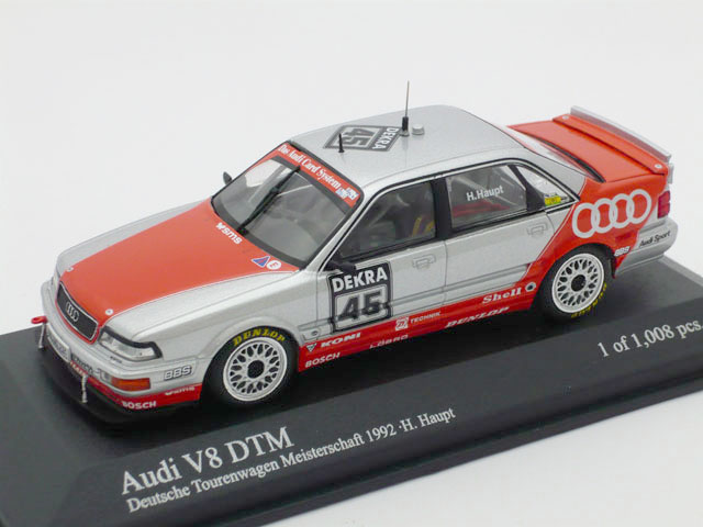 ミニチャンプス 1/43 アウディ V8 DTM 1992 No.45 ミニカー通販専門