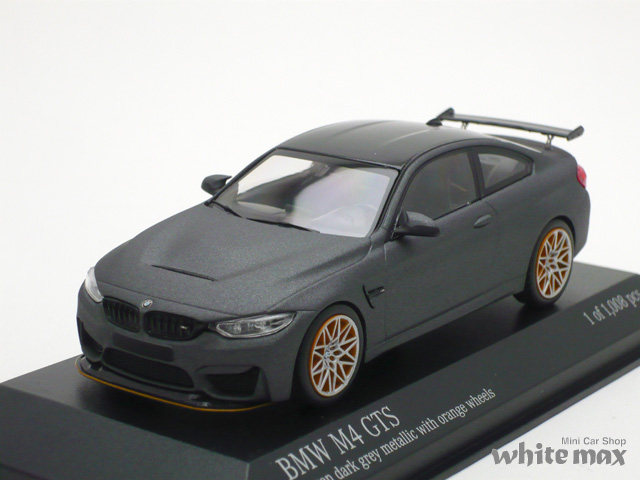 ミニチャンプス　1/43 BMW M4 GTS 2016 (マットグレー/オレンジホイール)