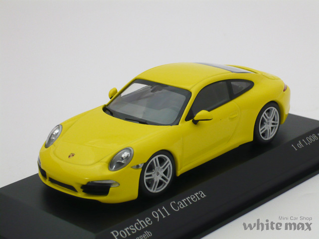 ミニチャンプス　1/43 ポルシェ 911 カレラ 2012 (イエロー）