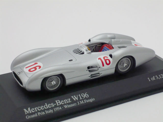 ミニチャンプス　1/43 メルセデス ベンツ W196 GP イタリア優勝 1954 No.16