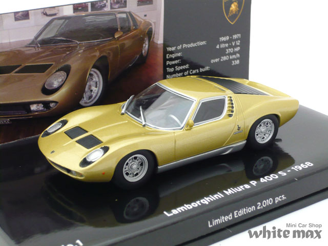 ミニチャンプス　1/43 ランボルギーニ ミウラ P400S 1968 (ゴールド)