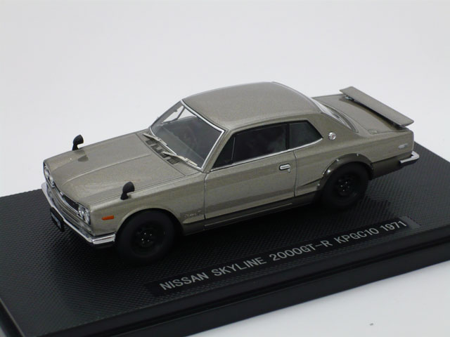 エブロ 1/43 ニッサン スカイライン 2000GT-R KPGC10 1971 (シルバー