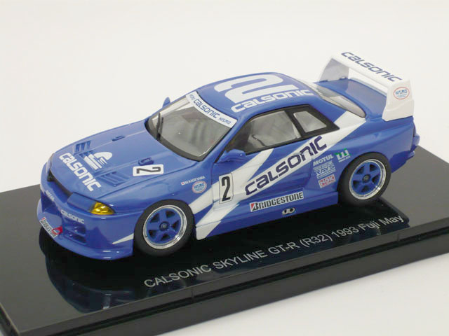 エブロ　1/43 カルソニック スカイライン GT-R (R32) JGTC 1993 富士 (ブルー/ホワイト)