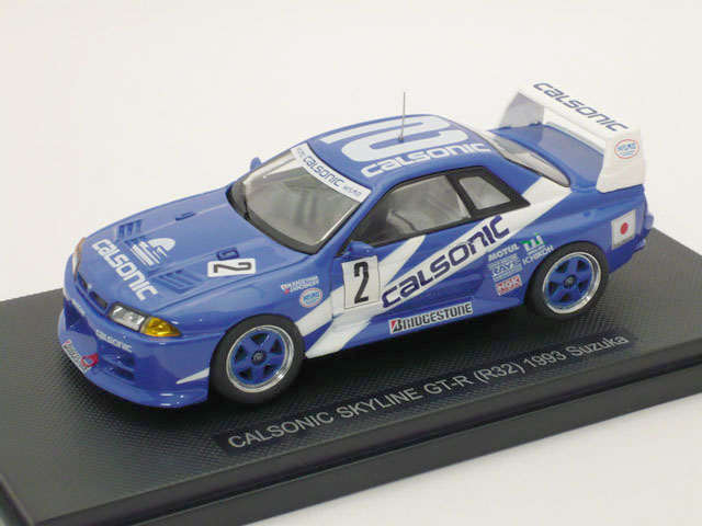 エブロ　1/43 カルソニック スカイライン GT-R (R32) 1993 鈴鹿 (ブルー/ホワイト)