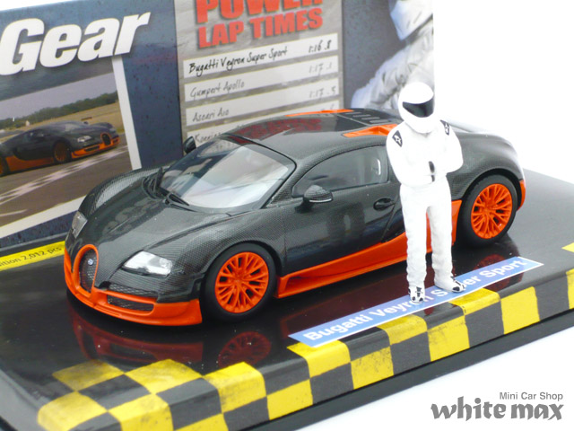ミニチャンプス　1/43 ブガッティ ヴェイロン スーパースポーツ 2011 「トップギア」 (カーボン/オレンジ)