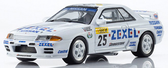 京商 1/64 [MOTN] ゼクセル スカイライン GT-R (R32) Gr.A 1991 No.25 LED