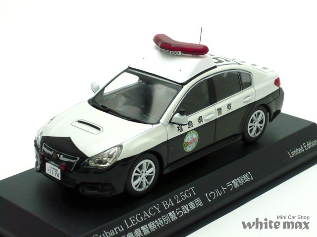 レイズ　1/43 スバル レガシィ B4 2.5GT 福島県警察特別警ら隊車両（ウルトラ警察隊）