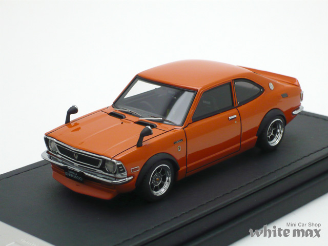 イグニッションモデル　1/43 トヨタ カローラ レビン TE27 (オレンジ/ハヤシストリートホイール)