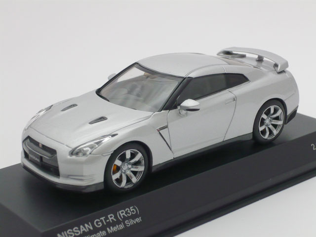 京商　1/43 ニッサン スカイライン GT-R R35 2008 (メタルシルバー)