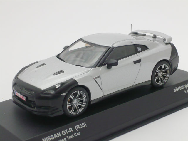 京商　1/43 ニッサン スカイライン GT-R R35 ニュル テストカー (シルバー)