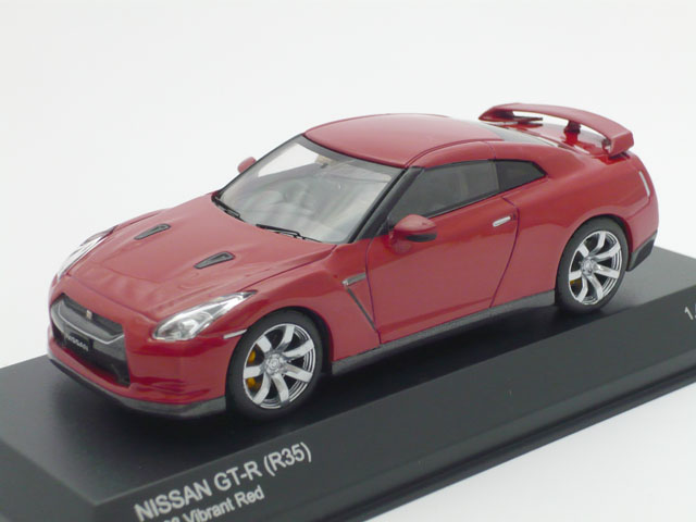 京商　1/43 ニッサン スカイライン GT-R R35 2008 (レッド)