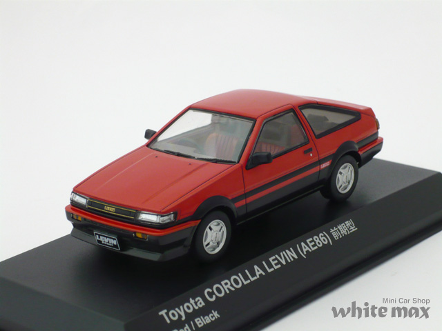 京商　1/43 トヨタ カローラ レビン AE86 前期型 (レッド/ブラック)