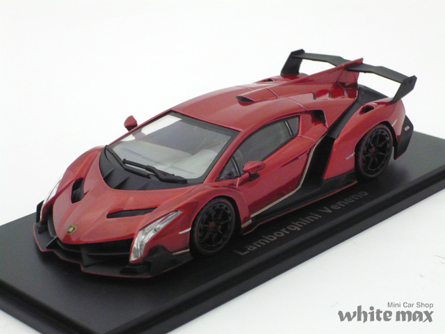 京商 1/43 ランボルギーニ ヴェネーノ (レッドメタリック) 