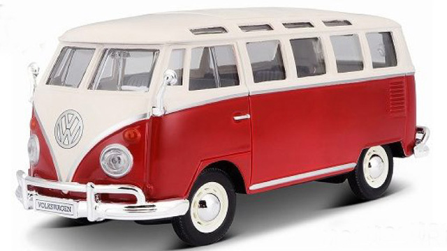 マイスト　1/25 フォルクスワーゲン サンバ (ホワイト/レッド)