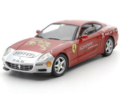 《特価品》 マテル　1/18 フェラーリ 612 スカリエッティ チャイナ ツアー カー 2005 (レッド)