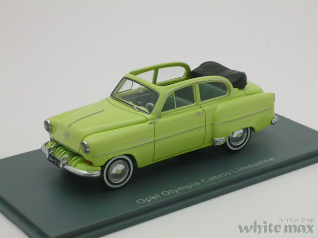 NEO　1/43 オペル オリンピア Limousine カブリオレ 1954 (グリーン)