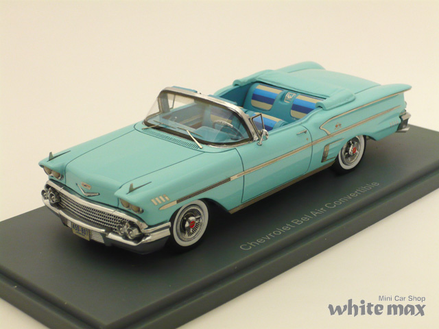 NEO　1/43 シボレー ベルエア インパラ コンバーチブル 1958 (ライトブルー）
