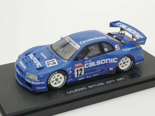 エブロ　1/43 カルソニック スカイライン JGTC 2001 No.12 (ブルー)