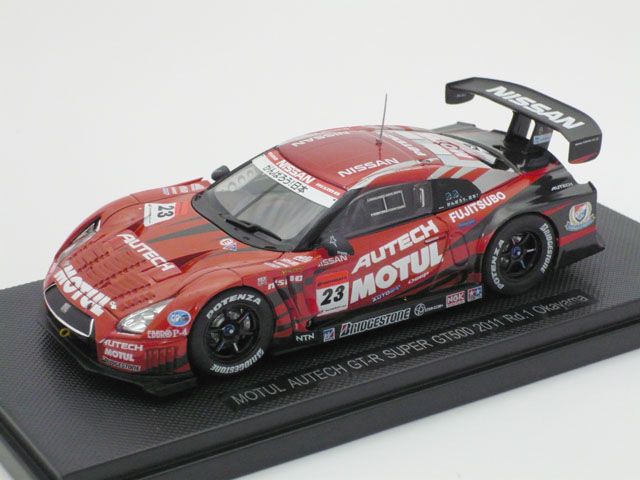 エブロ　1/43 モチュール オーテック GT-R スーパー GT500 2011 Rd.1 岡山 No.23