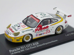 ミニチャンプス　1/43 ポルシェ 911 GT3 RSR 12h セブリング 2004 No.23
