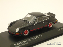 ミニチャンプス　1/43 ポルシェ 911 カレラ RS 2.7 1972 (ブラック/レッド）