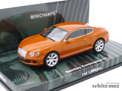 ミニチャンプス　1/43 ベントレー コンチネンタル GT 2011 (オレンジメタリック)