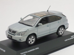 《特価品》 J-コレクション　1/43 トヨタ ハリアー AIRS 2006 (ライトブルーメタリック)