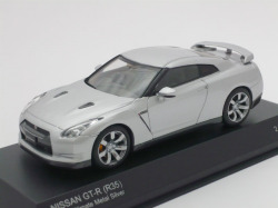 京商　1/43 ニッサン スカイライン GT-R R35 2008 (メタルシルバー)