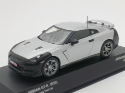 京商　1/43 ニッサン スカイライン GT-R R35 ニュル テストカー (シルバー)