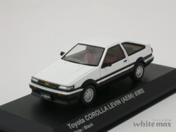京商　1/43 トヨタ カローラ レビン AE86 前期型 (ホワイト/ブラック)